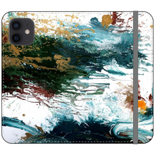 Load image into Gallery viewer, Dark Splatter Satin Wallet Case
