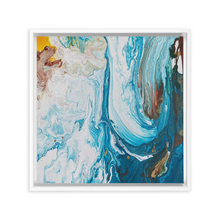 Load image into Gallery viewer, Swirling Waves Framed Canvas
