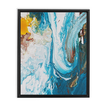Load image into Gallery viewer, Swirling Waves Framed Canvas
