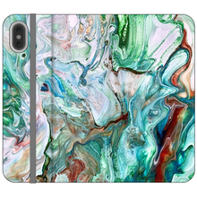 Load image into Gallery viewer, Swirling Satin Wallet Case
