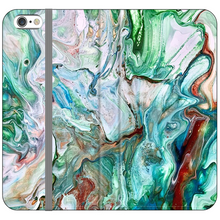 Load image into Gallery viewer, Swirling Satin Wallet Case
