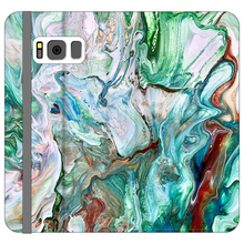 Load image into Gallery viewer, Swirling Satin Wallet Case
