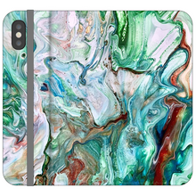 Load image into Gallery viewer, Swirling Satin Wallet Case
