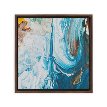 Load image into Gallery viewer, Swirling Waves Framed Canvas
