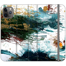 Load image into Gallery viewer, Dark Splatter Satin Wallet Case
