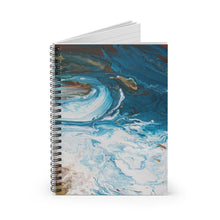 Load image into Gallery viewer, Swirling Waves Notebook - Lined
