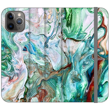 Load image into Gallery viewer, Swirling Satin Wallet Case
