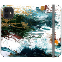 Load image into Gallery viewer, Dark Splatter Satin Wallet Case
