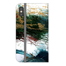 Load image into Gallery viewer, Dark Splatter Satin Wallet Case
