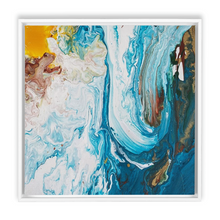 Load image into Gallery viewer, Swirling Waves Framed Canvas
