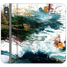 Load image into Gallery viewer, Dark Splatter Satin Wallet Case
