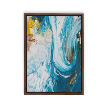 Load image into Gallery viewer, Swirling Waves Framed Canvas
