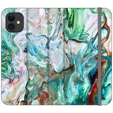 Load image into Gallery viewer, Swirling Satin Wallet Case
