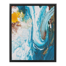 Load image into Gallery viewer, Swirling Waves Framed Canvas
