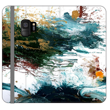 Load image into Gallery viewer, Dark Splatter Satin Wallet Case
