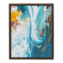 Load image into Gallery viewer, Swirling Waves Framed Canvas
