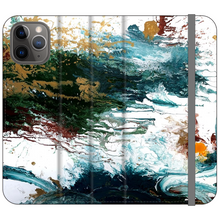 Load image into Gallery viewer, Dark Splatter Satin Wallet Case
