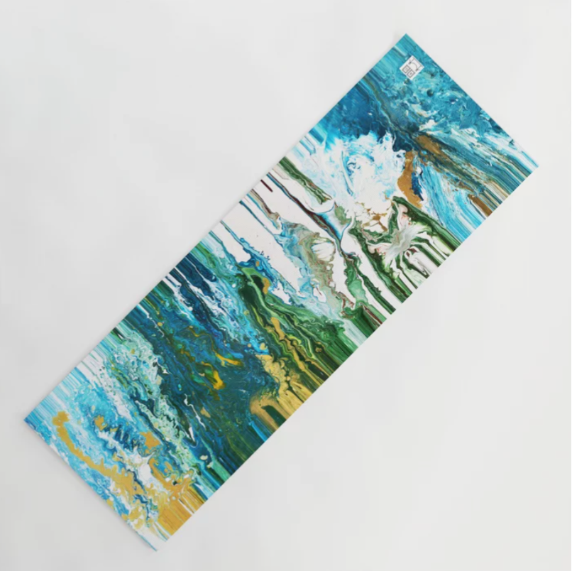 Streaked Paint Yoga Mat